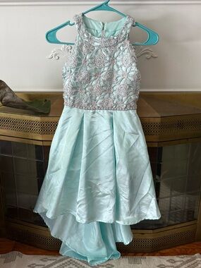 Speechless Kids High-Low Satin Embellished Formal Dress